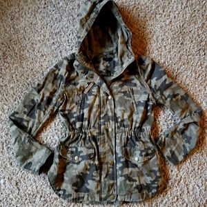 Mine Camoflage Zip Up Utility Jacket